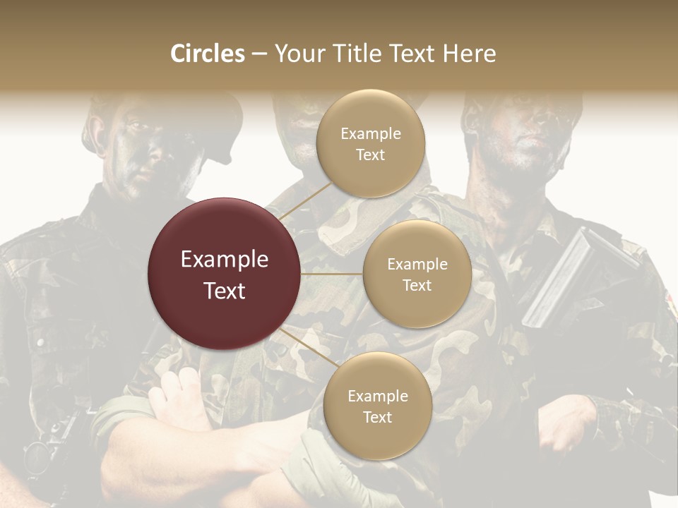 Combat Gun Power PowerPoint Template