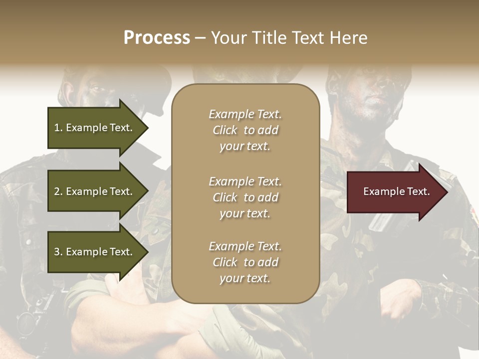 Combat Gun Power PowerPoint Template