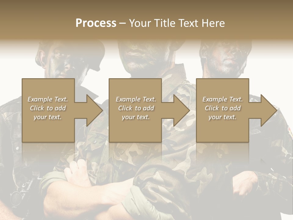 Combat Gun Power PowerPoint Template
