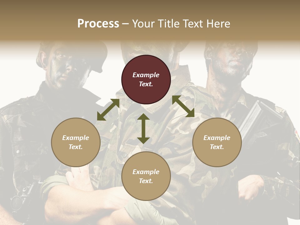Combat Gun Power PowerPoint Template