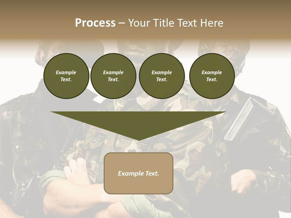 Combat Gun Power PowerPoint Template