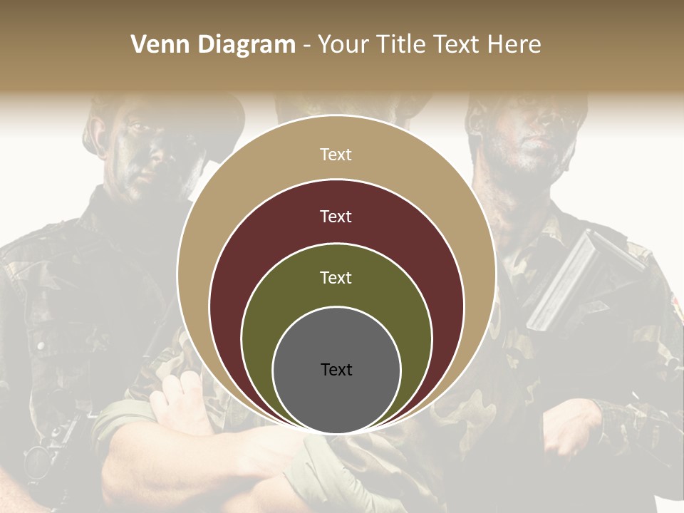 Combat Gun Power PowerPoint Template