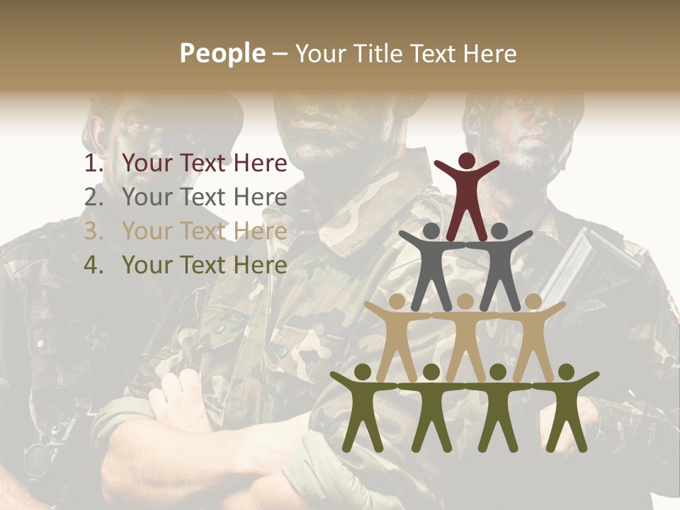 Combat Gun Power PowerPoint Template