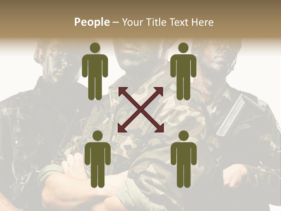 Combat Gun Power PowerPoint Template
