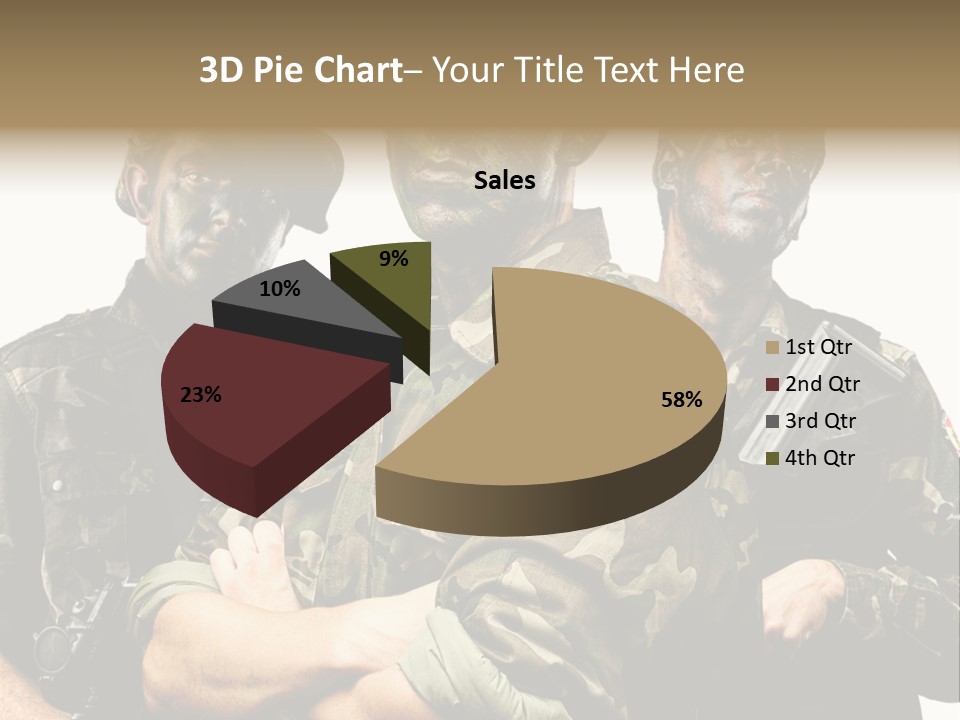 Combat Gun Power PowerPoint Template