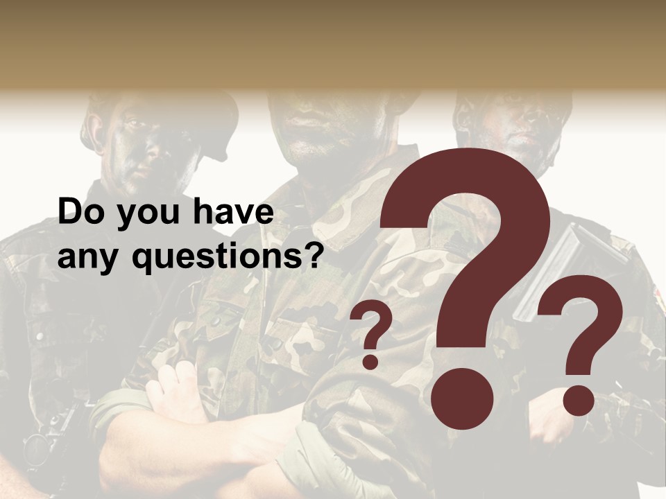 Combat Gun Power PowerPoint Template