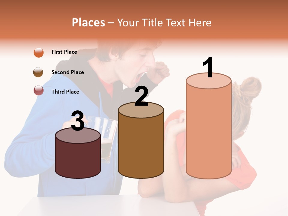 A Man And A Woman Are Screaming At Each Other PowerPoint Template