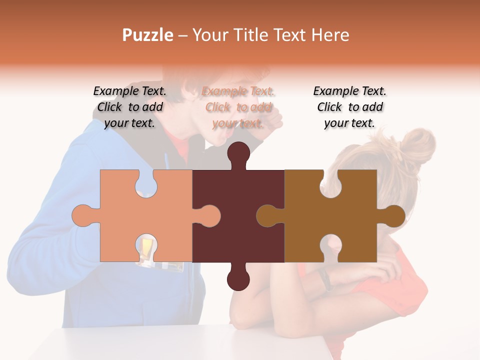 A Man And A Woman Are Screaming At Each Other PowerPoint Template