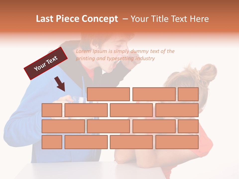 A Man And A Woman Are Screaming At Each Other PowerPoint Template