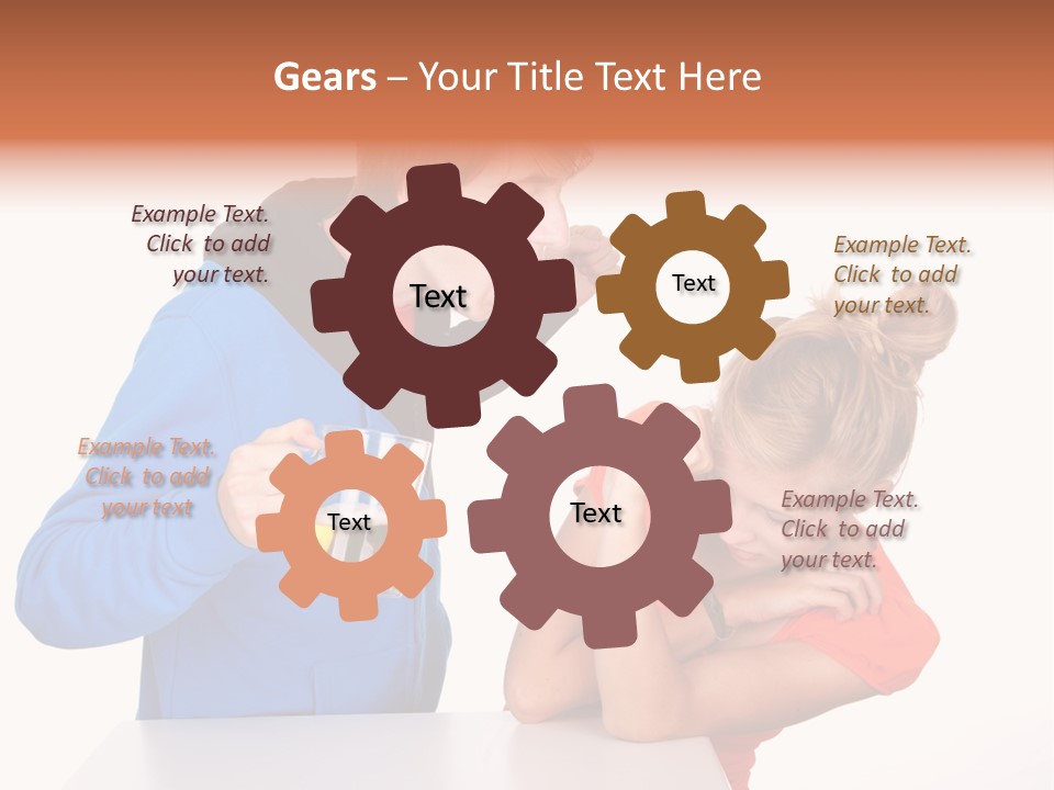 A Man And A Woman Are Screaming At Each Other PowerPoint Template