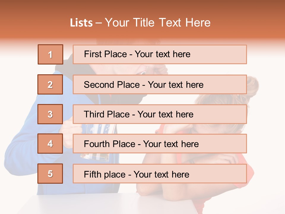 A Man And A Woman Are Screaming At Each Other PowerPoint Template