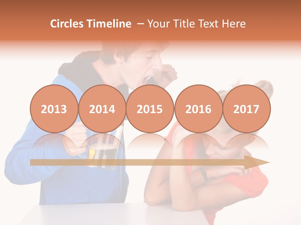 A Man And A Woman Are Screaming At Each Other PowerPoint Template