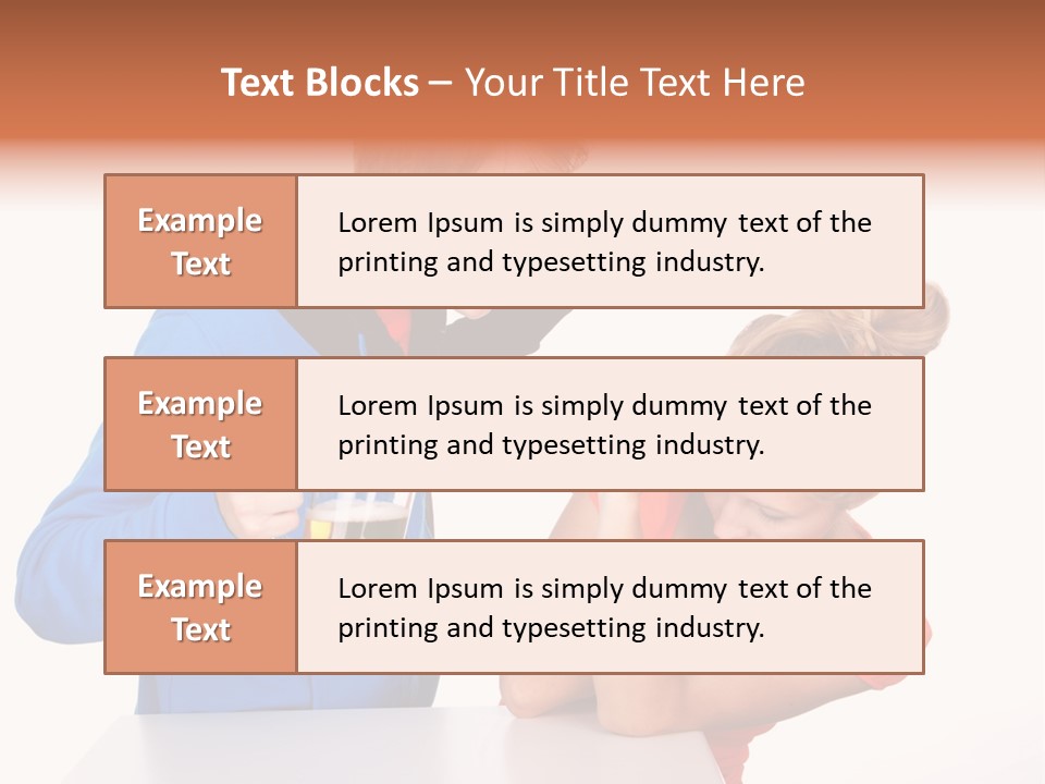 A Man And A Woman Are Screaming At Each Other PowerPoint Template