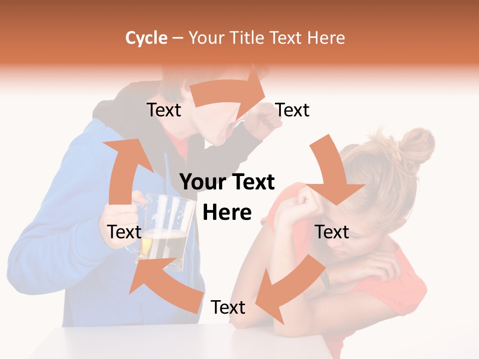 A Man And A Woman Are Screaming At Each Other PowerPoint Template