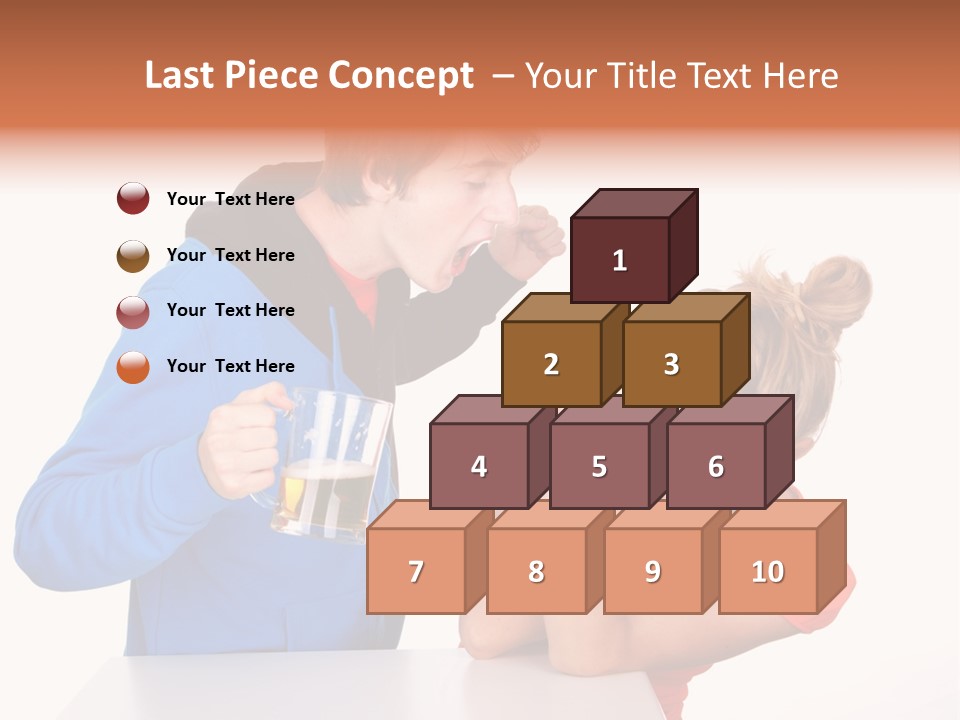 A Man And A Woman Are Screaming At Each Other PowerPoint Template