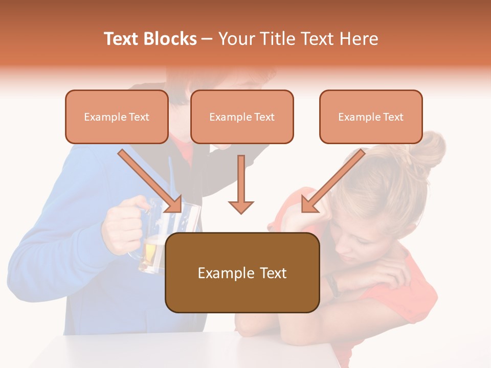 A Man And A Woman Are Screaming At Each Other PowerPoint Template