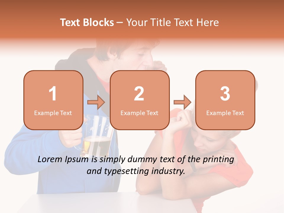 A Man And A Woman Are Screaming At Each Other PowerPoint Template