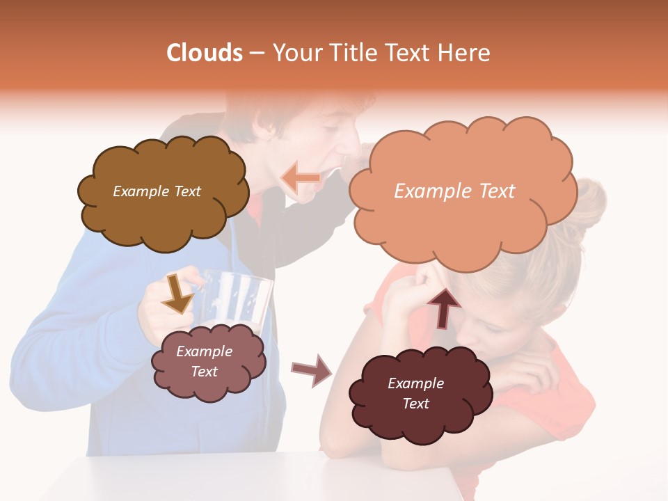 A Man And A Woman Are Screaming At Each Other PowerPoint Template