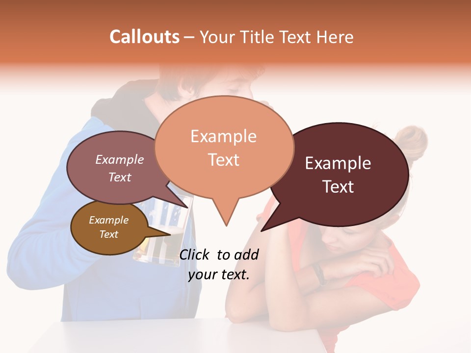 A Man And A Woman Are Screaming At Each Other PowerPoint Template