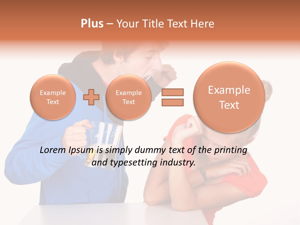 A Man And A Woman Are Screaming At Each Other PowerPoint Template
