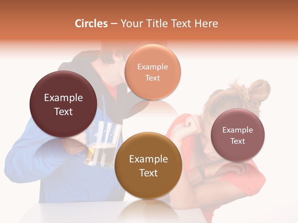 A Man And A Woman Are Screaming At Each Other PowerPoint Template