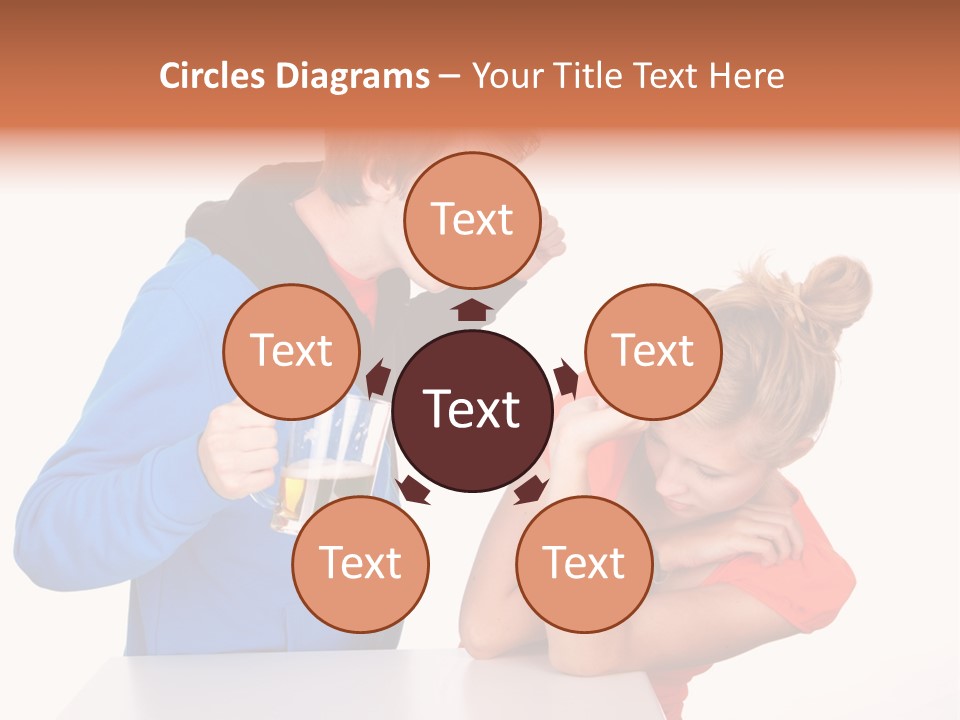 A Man And A Woman Are Screaming At Each Other PowerPoint Template