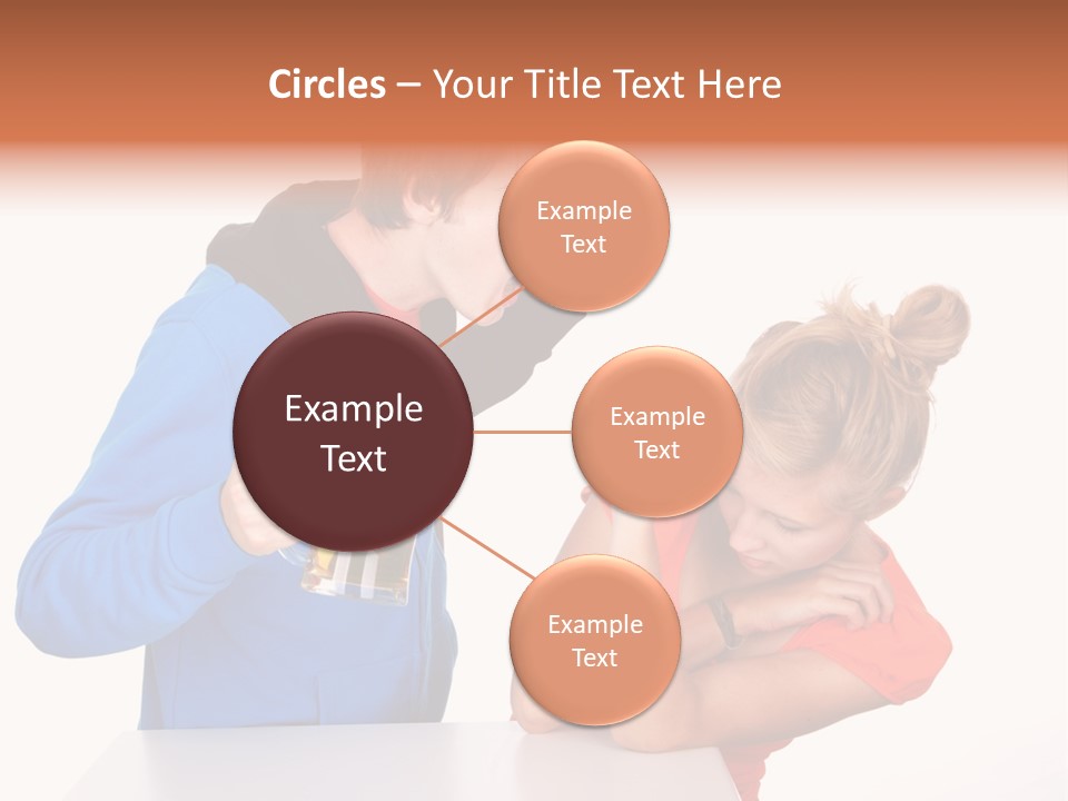 A Man And A Woman Are Screaming At Each Other PowerPoint Template
