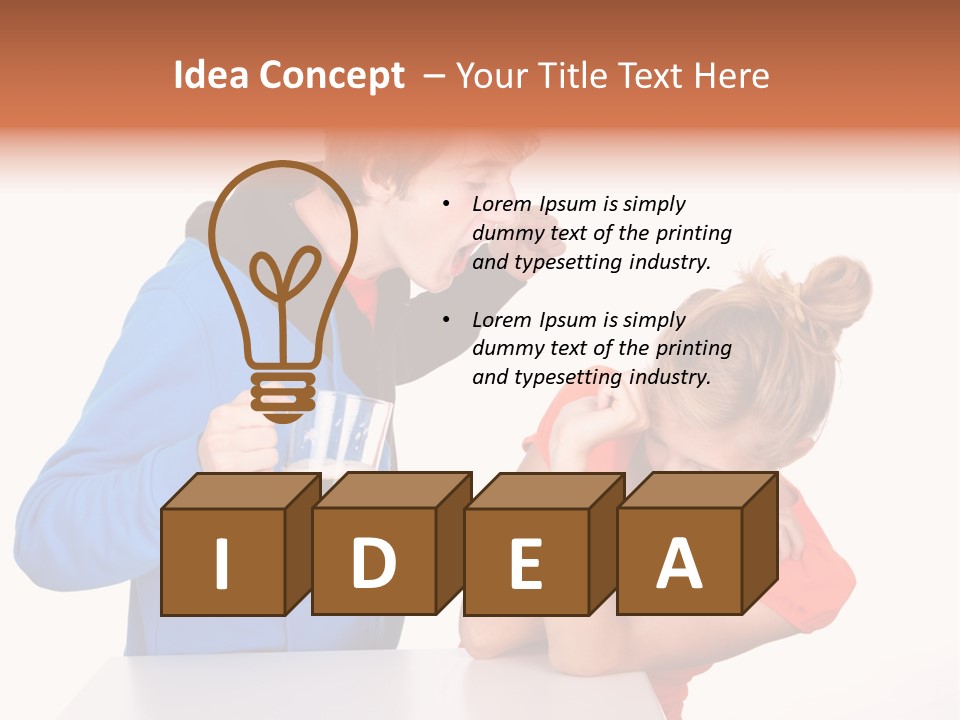 A Man And A Woman Are Screaming At Each Other PowerPoint Template