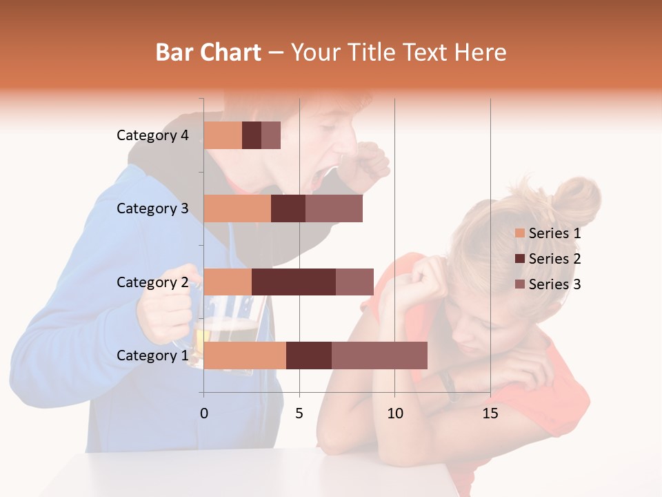 A Man And A Woman Are Screaming At Each Other PowerPoint Template