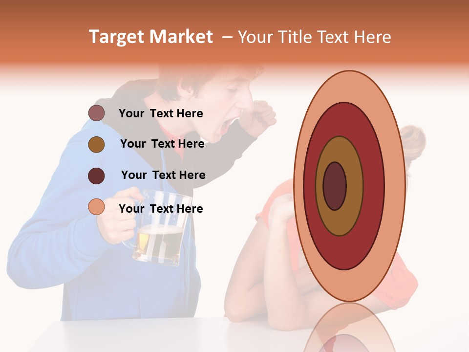 A Man And A Woman Are Screaming At Each Other PowerPoint Template