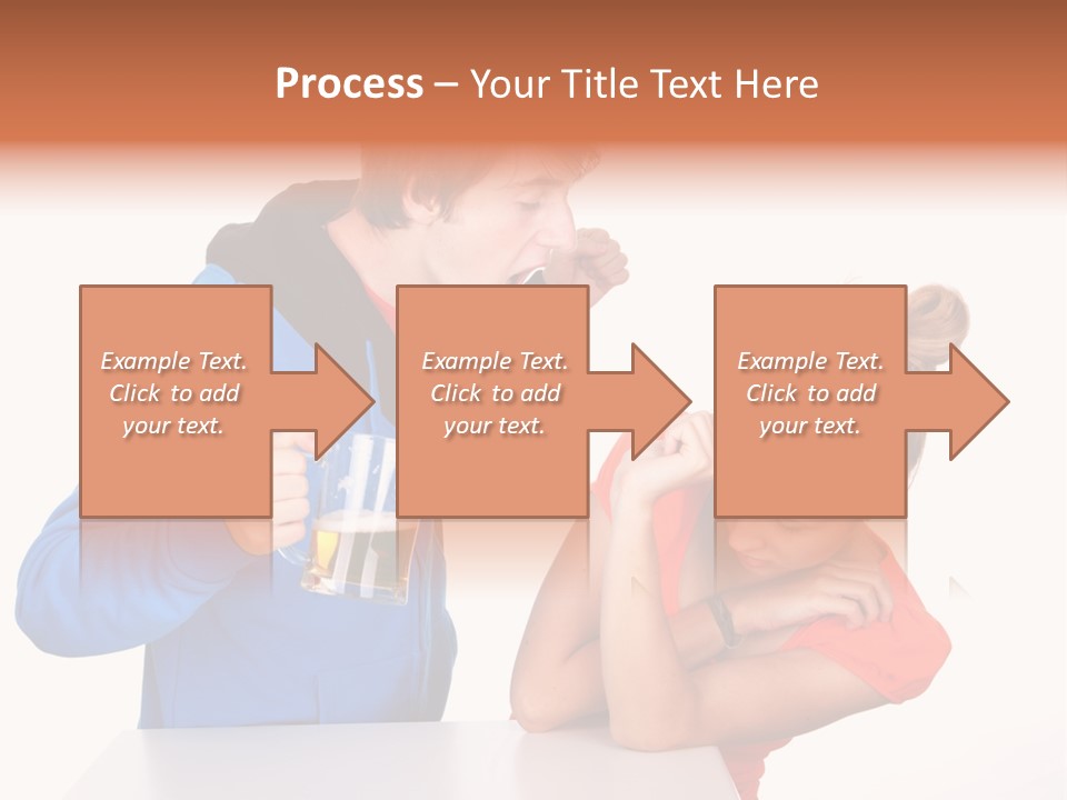 A Man And A Woman Are Screaming At Each Other PowerPoint Template