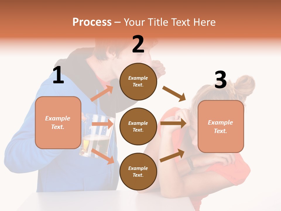 A Man And A Woman Are Screaming At Each Other PowerPoint Template