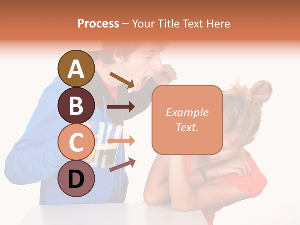 A Man And A Woman Are Screaming At Each Other PowerPoint Template