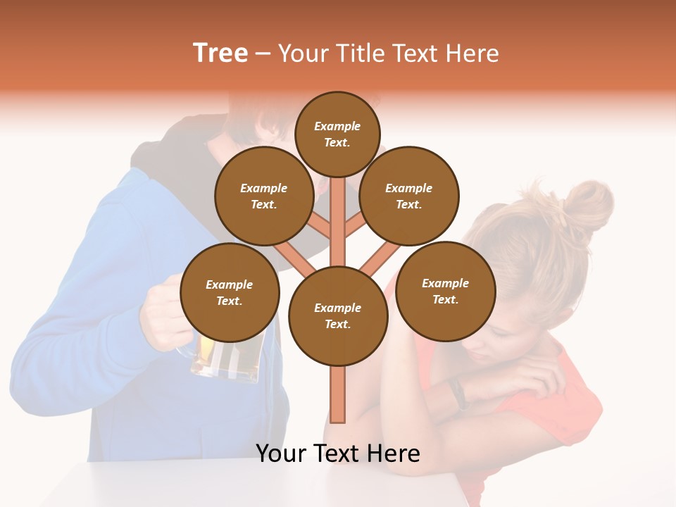A Man And A Woman Are Screaming At Each Other PowerPoint Template