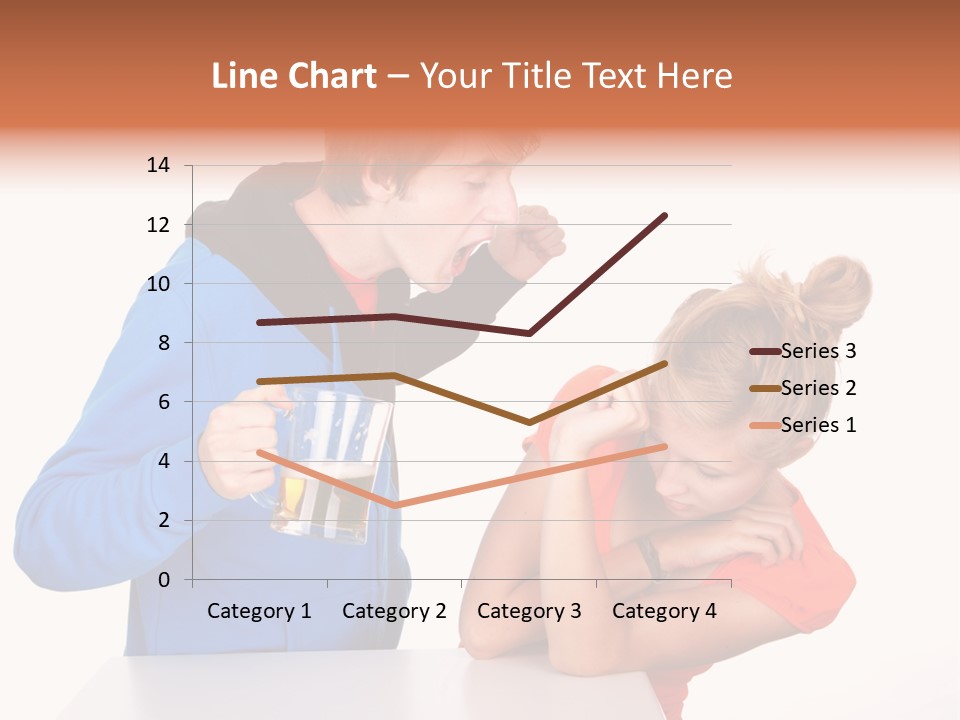 A Man And A Woman Are Screaming At Each Other PowerPoint Template