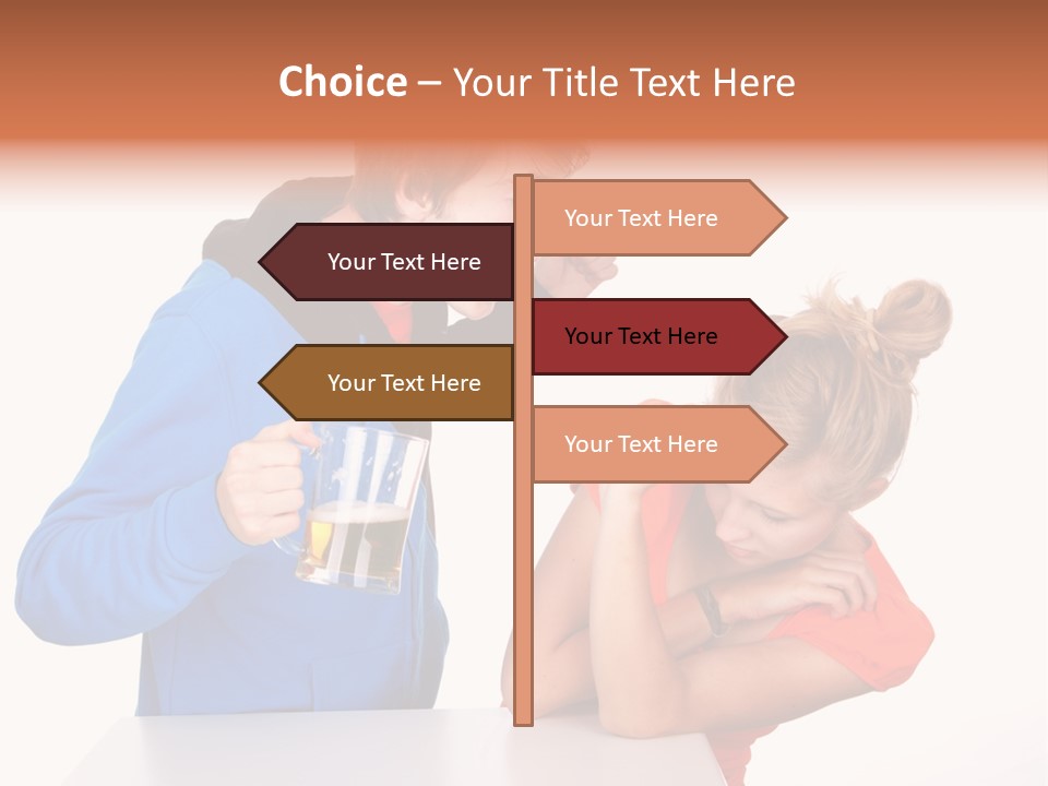 A Man And A Woman Are Screaming At Each Other PowerPoint Template