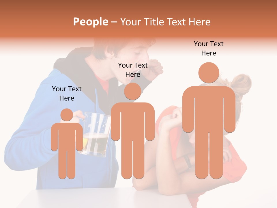A Man And A Woman Are Screaming At Each Other PowerPoint Template