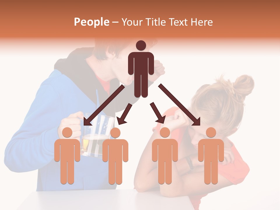 A Man And A Woman Are Screaming At Each Other PowerPoint Template