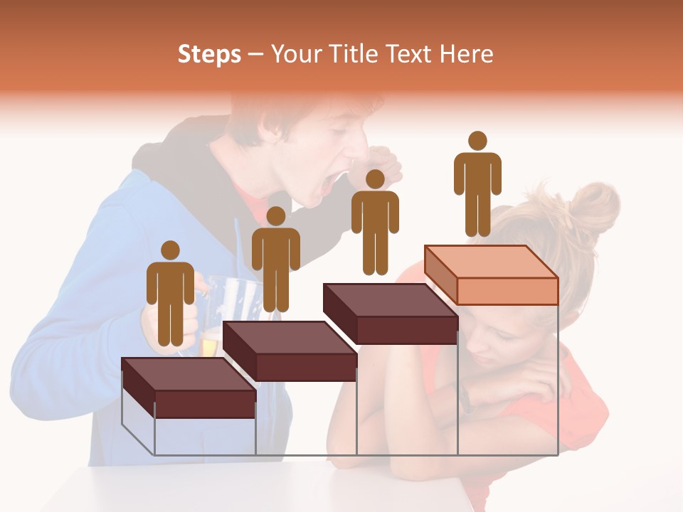 A Man And A Woman Are Screaming At Each Other PowerPoint Template