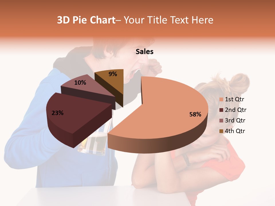 A Man And A Woman Are Screaming At Each Other PowerPoint Template