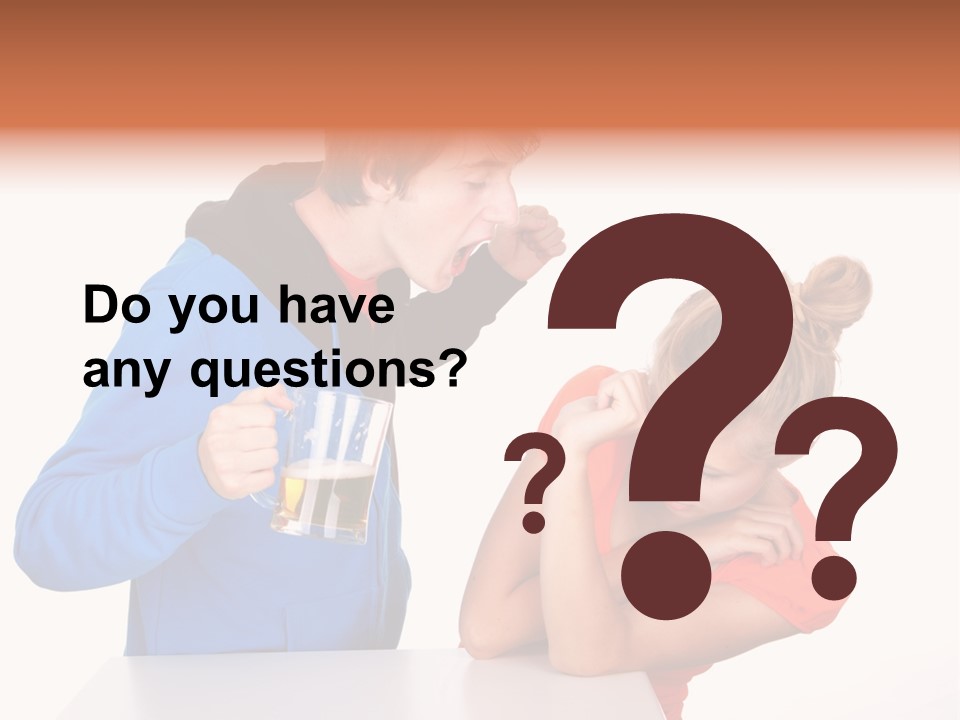 A Man And A Woman Are Screaming At Each Other PowerPoint Template