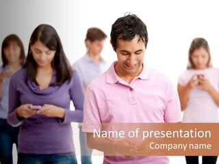 Telephone Adults Alienated PowerPoint Template