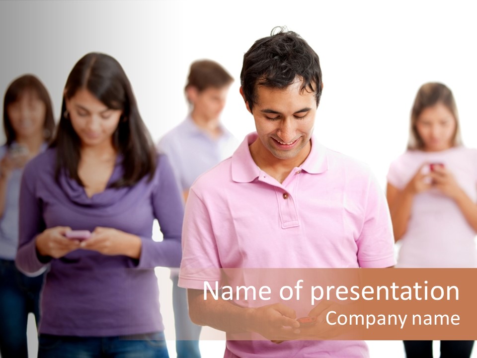 Telephone Adults Alienated PowerPoint Template