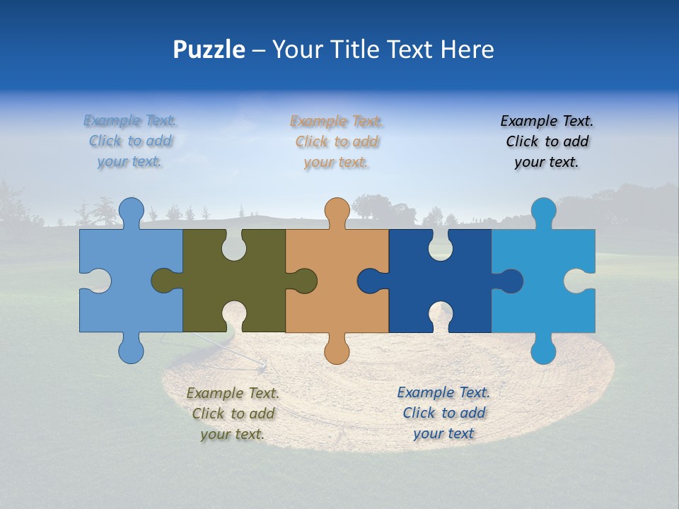 Course Leisure Lawn PowerPoint Template