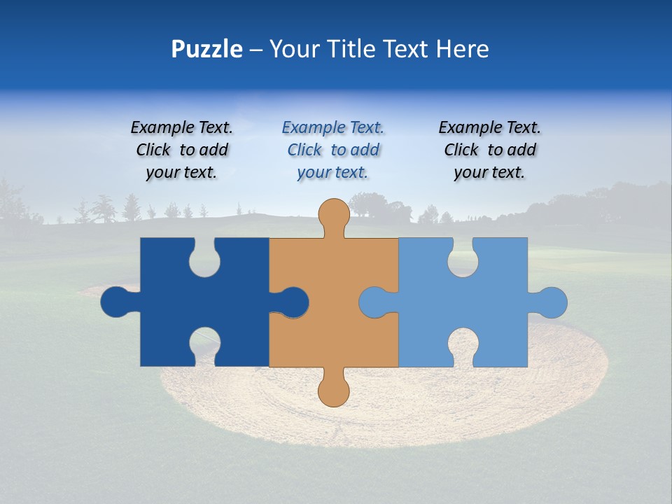 Course Leisure Lawn PowerPoint Template