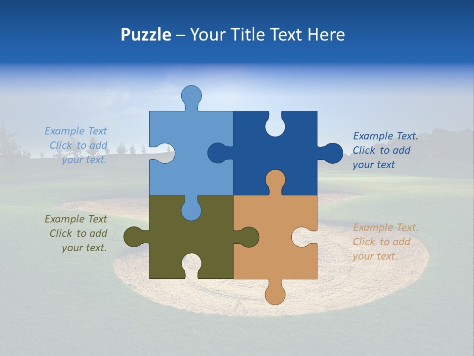 Course Leisure Lawn PowerPoint Template