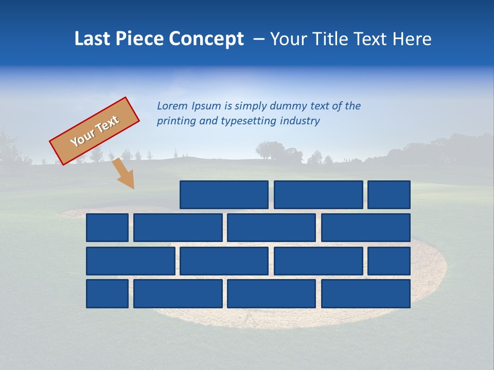 Course Leisure Lawn PowerPoint Template