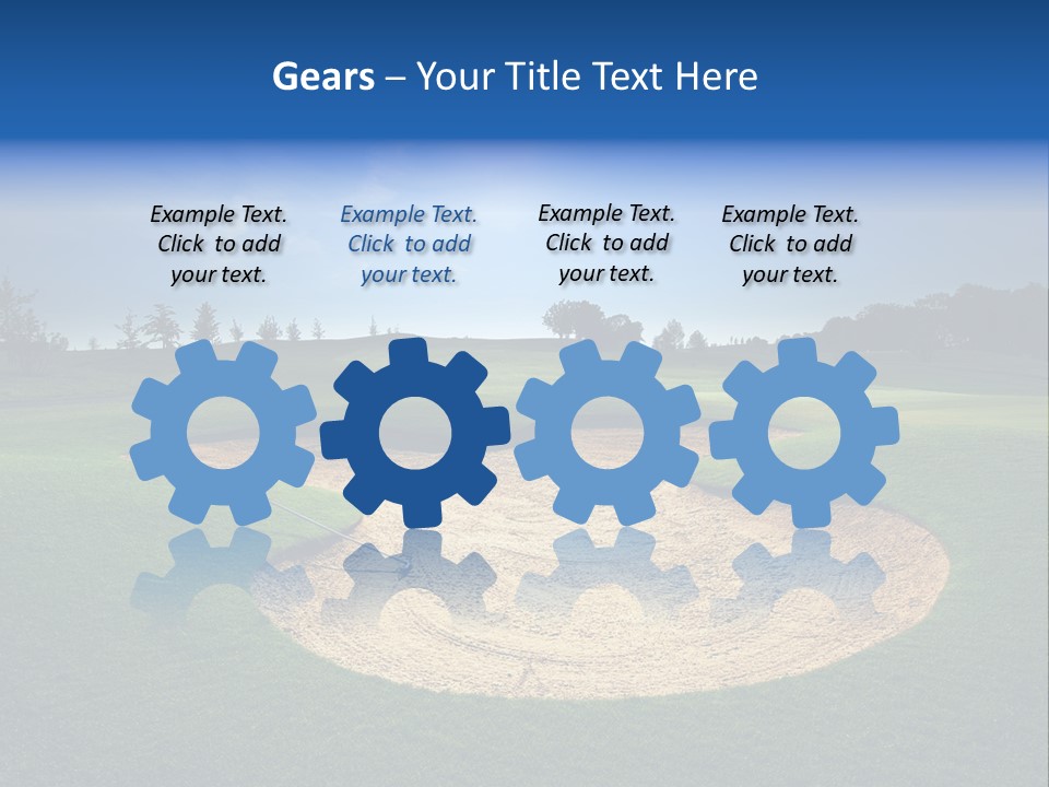 Course Leisure Lawn PowerPoint Template