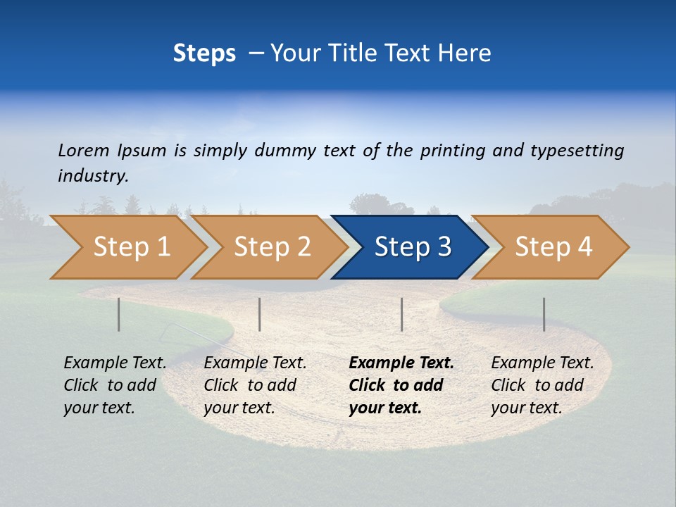 Course Leisure Lawn PowerPoint Template