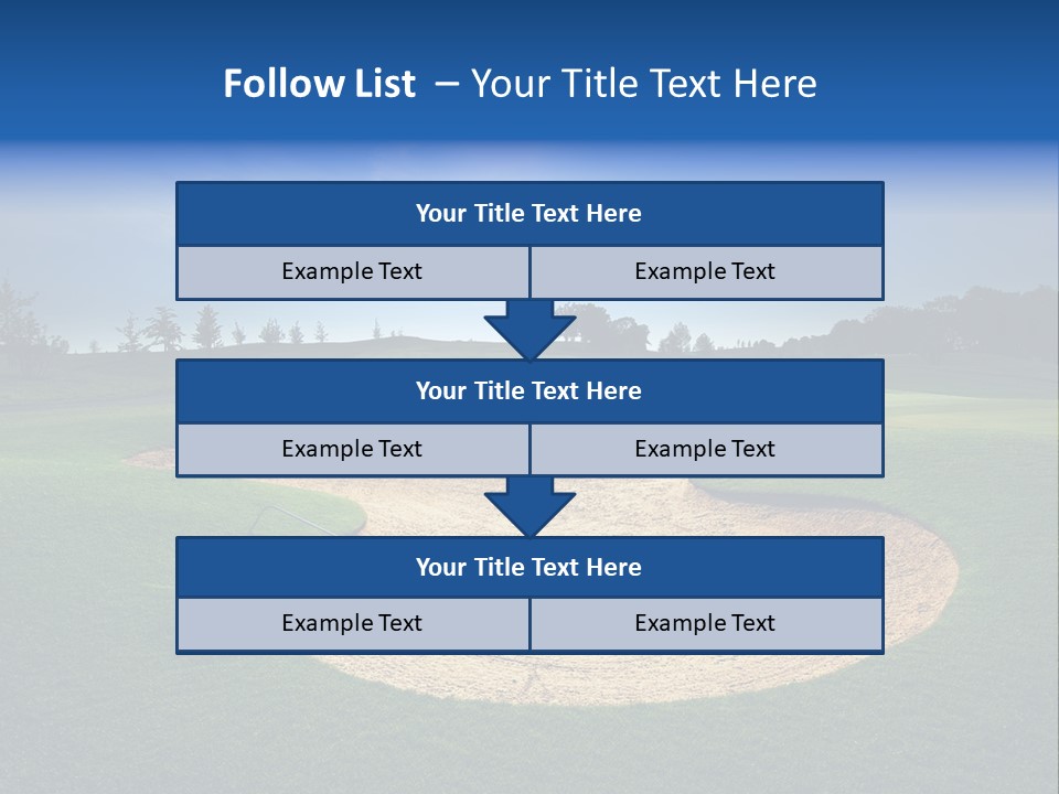 Course Leisure Lawn PowerPoint Template